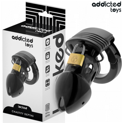 ADDICTED TOYS LOCKED - GAIOLA PARA PÉNIS CHASTITY DEPHHS 7,5 CM - D-242967 - Dona Pimenta