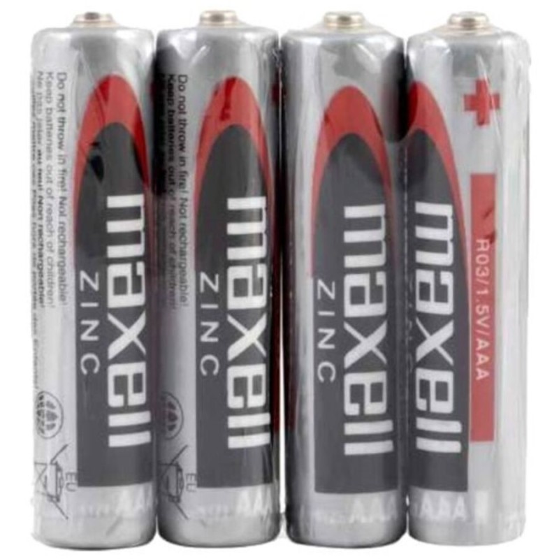 MAXELL - PILHA SALINA MANGANESO AAA R03 RETRÃTIL*4 - D-244022 - Dona Pimenta