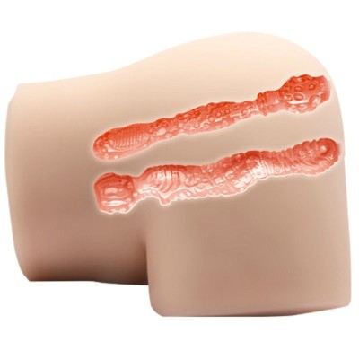 CRAZY BULL - ÂNUS REALÍSTICO E VAGINA COM POSTURA DE VIBRAÇÃO 4 - D-214856 - Dona Pimenta