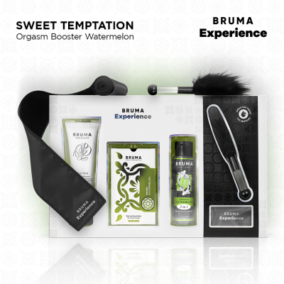 BRUMA XPERIENCE - KIT TENTAÇÃO DE MELANCIA DOCE COM POTENCIALIZADOR DE ORGASMO - D-243617 - Dona Pimenta