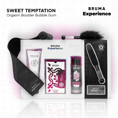 BRUMA XPERIENCE - KIT DE CHICLETE TENTAÇÃO COM POTENCIALIZADOR DE ORGASMO - D-243621 - Dona Pimenta