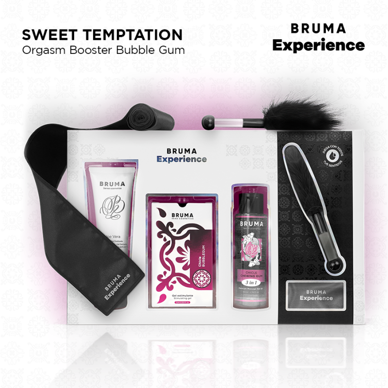 BRUMA XPERIENCE - KIT DE CHICLETE TENTAÇÃO COM POTENCIALIZADOR DE ORGASMO - D-243621 - Dona Pimenta BRUMA XPERIENCE - KIT DE CHICLETE TENTAÇÃO COM POTENCIALIZADOR DE ORGASMO - D-243621 - Dona Pimenta