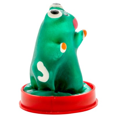CONDOMERIE - PRESERVATIVOS NOVIDADES PINTADOS Ã MÃO SAPO MODELO 1 - D-243107 - Dona Pimenta