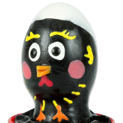 CONDOMERIE - PRESERVATIVOS NOVIDADES PINTADOS Ã MÃO GALINHA PRETO - D-243109 - Dona Pimenta