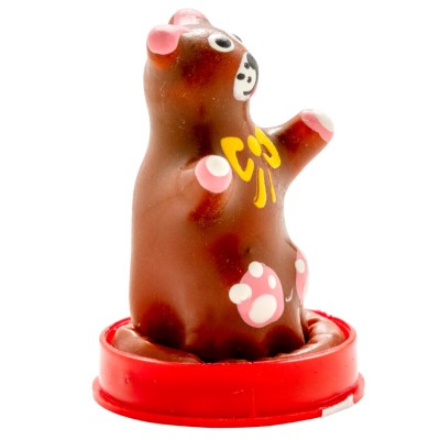 CONDOMERIE - PRESERVATIVOS NOVIDADES PINTADOS Ã MÃO URSO DE PELÚCIA - D-243137 - Dona Pimenta