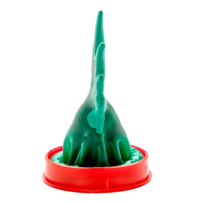 CONDOMERIE - PRESERVATIVOS NOVIDADES PINTADOS À MÃO CANNABIS MODELO 1 - D-243140 - Dona Pimenta