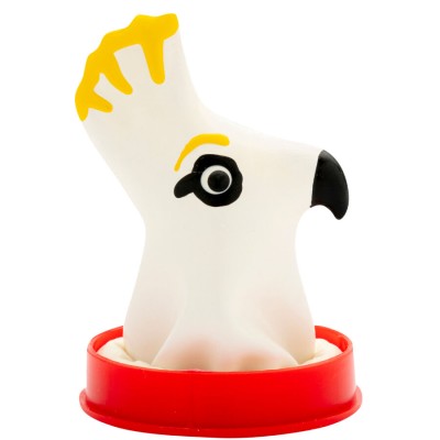 CONDOMERIE - PRESERVATIVOS NOVIDADES PINTADOS Ã MÃO PAPAGAIO BRANCO - D-243159 - Dona Pimenta