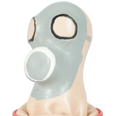 CONDOMERIE - MÁSCARA DE GÃS DE PRESERVATIVOS NOVIDADES PINTADOS Ã MÃO - D-243166 - Dona Pimenta