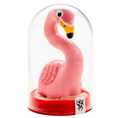 CONDOMERIE - PRESERVATIVOS NOVIDADES PINTADOS À MÃO FLAMINGO ROSA - D-243188 - Dona Pimenta
