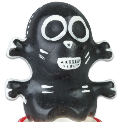 CONDOMERIE - PRESERVATIVOS NOVIDADES PINTADOS À MÃO SKULL BLACK MODELO 1 - D-243213 - Dona Pimenta