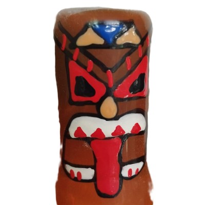 CONDOMERIE - PRESERVATIVOS NOVIDADES PINTADOS À MÃO TIKI TOTEM-01 - D-243260 - Dona Pimenta