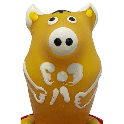 CONDOMERIE - PRESERVATIVOS NOVIDADES PINTADOS Ã MÃO PORCO SITTING AMARELO - D-243278 - Dona Pimenta