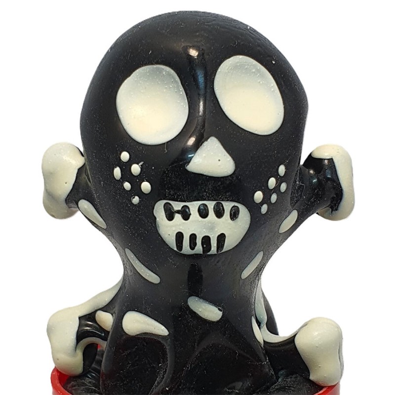 CONDOMERIE - PRESERVATIVOS NOVIDADES PINTADOS Ã MÃO SKULL BLACK MODELO 2 - D-243286 - Dona Pimenta