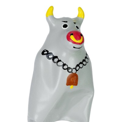 CONDOMERIE - PRESERVATIVOS NOVIDADES PINTADOS À MÃO MODELO BULL CINZA 2 - D-243302 - Dona Pimenta