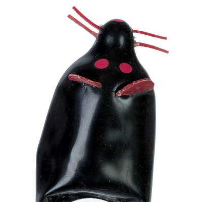 CONDOMERIE - PRESERVATIVOS NOVIDADES PINTADOS Ã MÃO BLACK MOUSE - D-243315 - Dona Pimenta
