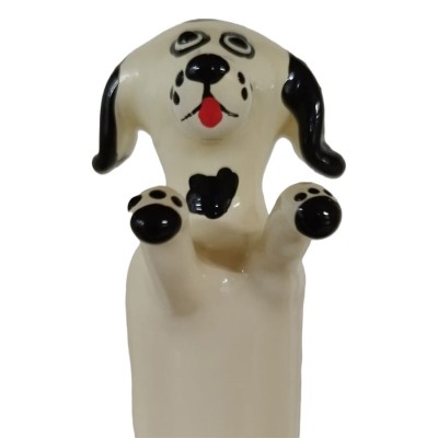 CONDOMERIE - PRESERVATIVOS NOVIDADES PINTADOS À MÃO HAPPY WHITE DOG - D-243328 - Dona Pimenta