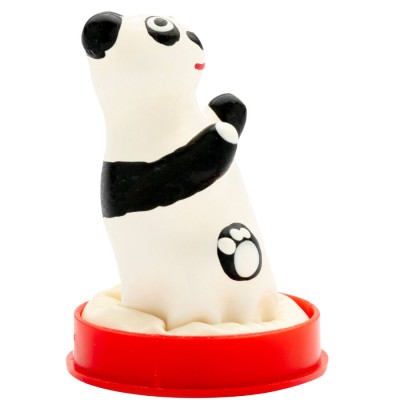 CONDOMERIE - PRESERVATIVOS NOVIDADES PINTADOS Ã MÃO MODELO PANDA 1 - D-243183 - Dona Pimenta