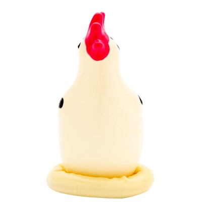 CONDOMERIE - PRESERVATIVOS NOVIDADES PINTADOS À MÃO COCKY ROOSTER - D-243248 - Dona Pimenta