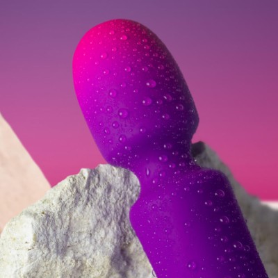 ROCKS-OFF - GLO-GIRL VIBRADOR WAND MINI ROXO - D-244039 - Dona Pimenta