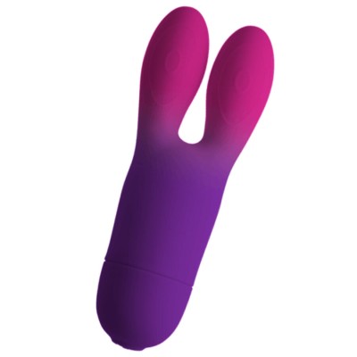 ROCKS-OFF - VIBRADOR FLEXÍVEL GLO-GIRL BUNNY ROXO - D-244037 - Dona Pimenta