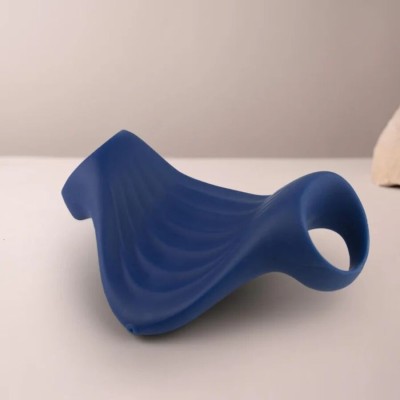 ROCKS-OFF - MASTURBADOR VIBRADOR FLEXÍVEL PALM BLUE - D-244027 - Dona Pimenta