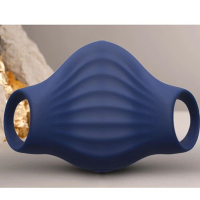 ROCKS-OFF - MASTURBADOR VIBRADOR FLEXÍVEL PALM BLUE - D-244027 - Dona Pimenta