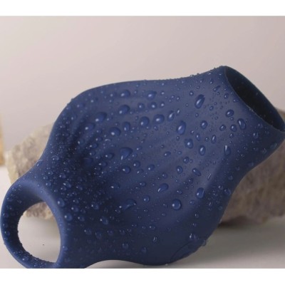 ROCKS-OFF - MASTURBADOR VIBRADOR FLEXÍVEL PALM BLUE - D-244027 - Dona Pimenta