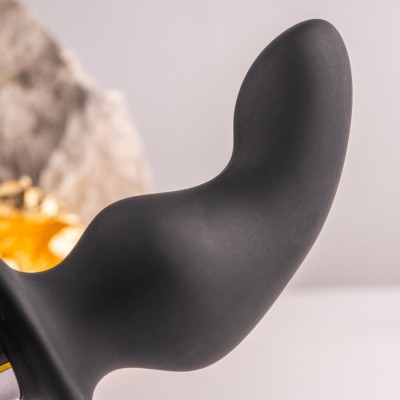 ROCKS-OFF - PLUG ANAL RO-ZEN RRO COM ANEL VIBRATÓRIO PARA PÉNIS PRETO - D-244053 - Dona Pimenta