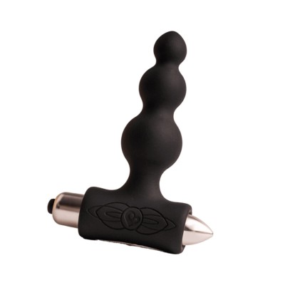 ROCKS-OFF - PETITE SENSATIONS BUBBLES PLUG ANAL VIBRADOR PRETO - D-244054 - Dona Pimenta