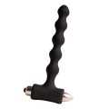 ROCKS-OFF - PETITE SENSATIONS PEARLS PLUG ANAL VIBRADOR PRETO - D-244055 - Dona Pimenta
