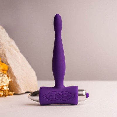 ROCKS-OFF - PETITE SENSATIONS TEAZER PLUG ANAL VIBRADOR ROXO - D-244057 - Dona Pimenta