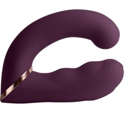 ROCKS-OFF - VIBRADOR DUPLO GEMINI ESTIMULADOR DE CLITÓRIS PONTO G ROXO - D-244029 - Dona Pimenta