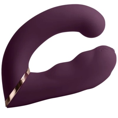 ROCKS-OFF - VIBRADOR DUPLO GEMINI ESTIMULADOR DE CLITÓRIS PONTO G ROXO - D-244029 - Dona Pimenta