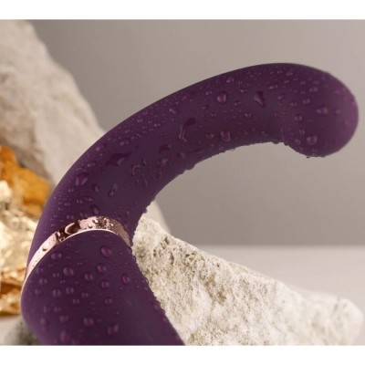 ROCKS-OFF - VIBRADOR DUPLO GEMINI ESTIMULADOR DE CLITÓRIS PONTO G ROXO - D-244029 - Dona Pimenta