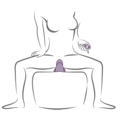 ROCKS-OFF - VIBRADOR RUBY GLOW ROXO PARA SENTAR - D-244061 - Dona Pimenta