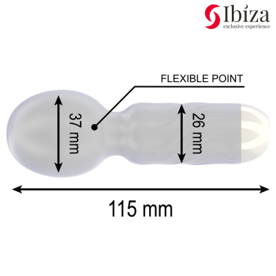 IBIZA - VIBRADOR DE VARINHA DE BOLSO - D-242825 - Dona Pimenta