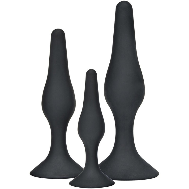 TOYJOY - ANAL PLAY CURVY COMPANIONS PLUG ANAL 3 PEÇAS PRETO - D-243817 - Dona Pimenta TOYJOY - ANAL PLAY CURVY COMPANIONS PLUG ANAL 3 PEÇAS PRETO - D-243817 - Dona Pimenta