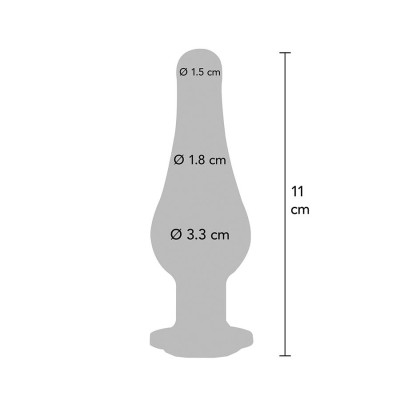 TOYJOY - PLUG ANAL MÉDIO DIAMOND BUM BIJOU ANAL PLAY - D-243828 - Dona Pimenta