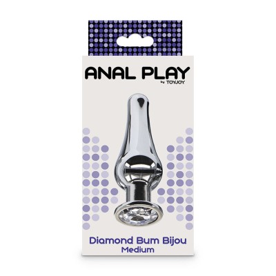 TOYJOY - PLUG ANAL MÃDIO DIAMOND BUM BIJOU ANAL PLAY - D-243828 - Dona Pimenta
