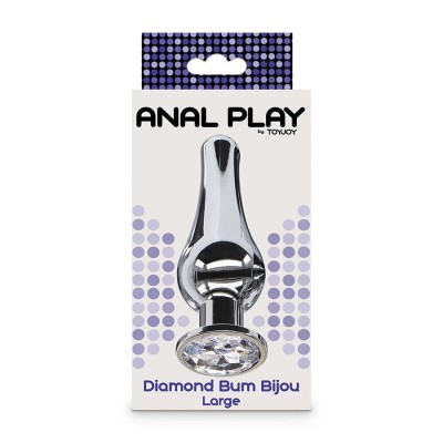 TOYJOY - ANAL PLAY DIAMANTE BUM BIJOU PLUG ANAL GRANDE - D-243829 - Dona Pimenta