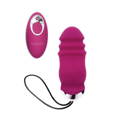 TOYJOY - FELICIDADE SUNN SIDE PARA CIMA E PARA BAIXO VIBRADOR FÚCSIA CONTROLE REMOTO - D-243820 - Dona Pimenta
