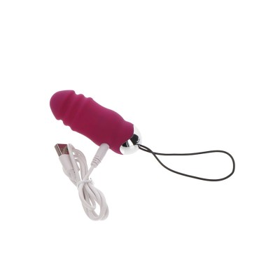 TOYJOY - FELICIDADE SUNN SIDE PARA CIMA E PARA BAIXO VIBRADOR FÚCSIA CONTROLE REMOTO - D-243820 - Dona Pimenta