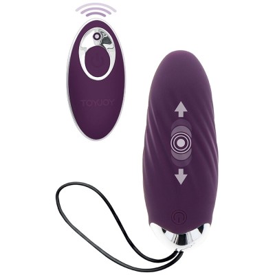 TOYJOY - FELICIDADE KNOCK KNOCK EGGSTAVAGANT VIBRADOR CONTROLE REMOTO ROXO - D-243826 - Dona Pimenta