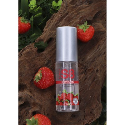 STIMUL8 - LUBRIFICANTE S8 MORANGO 125 ML - D-243723 - Dona Pimenta