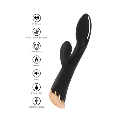 TOYJOY - VIBRADOR ESTIMULADOR DE CLITÓRIS EXTRA INTENSO IVY CASSIA PRETO - D-243824 - Dona Pimenta