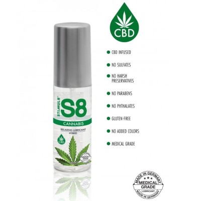 STIMUL8 - LUBRIFICANTE HÃBRIDO DE CANNABIS S8 50 ML - D-243739 - Dona Pimenta