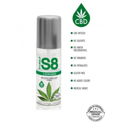 STIMUL8 - LUBRIFICANTE HÃBRIDO DE CANNABIS S8 125 ML - D-243740 - Dona Pimenta