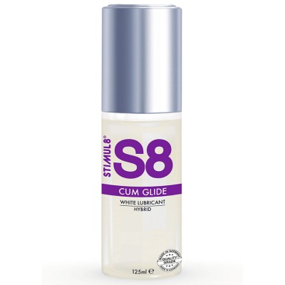 STIMUL8 - LUBRIFICANTE HÃBRIDO S8 CUM GLIDE 125 ML - D-243754 - Dona Pimenta