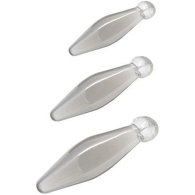 TOYJOY - ANAL PLAY FINGER RIMMER 3 PEÇAS TRANSPARENTE - D-243809 - Dona Pimenta