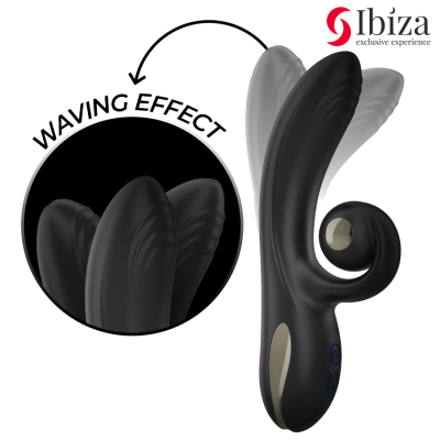 IBIZA - VIBRADOR TWISTER COM ESTIMULADOR DE CURVA E VIBRO-ROTAÃÃO - D-242820 - Dona Pimenta